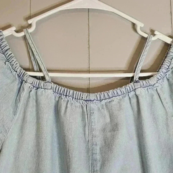 Zara Girls Collection Denim Jumpsuit Romper Pockets Size 11/12 - Picture 7 of 7